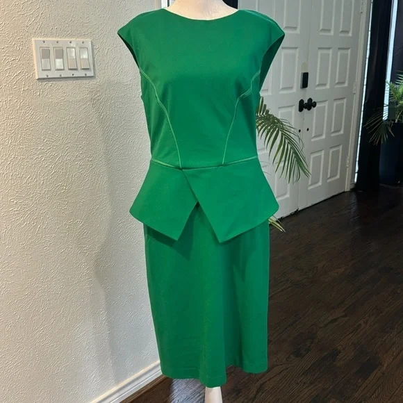 ted baker green dress TED BAKER Green Halter-neck Dress Size 2 US Size 6